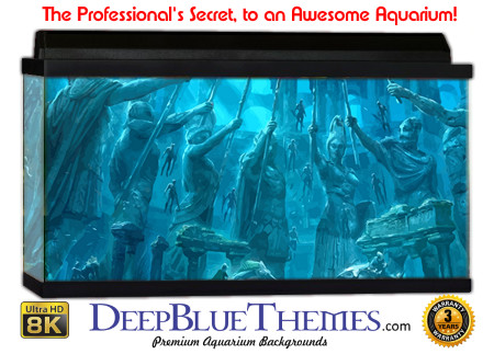 Buy Aquarium Background Atlantis Art Aqua Aquarium Background