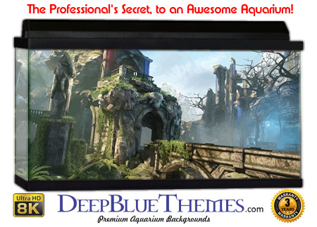 Buy Aquarium Background Atlantis Art Bridge Aquarium Background
