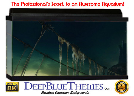 Buy Aquarium Background Black Bridge Aquarium Background