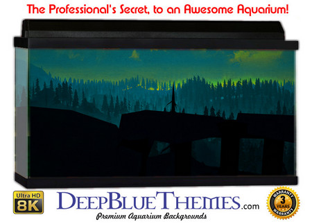Buy Aquarium Background Black Mountains Aquarium Background