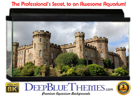 Buy Aquarium Background Castle Towers Aquarium Background