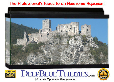 Buy Aquarium Background Castle White Aquarium Background