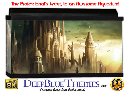 Buy Aquarium Background Fantasy Tower Aquarium Background
