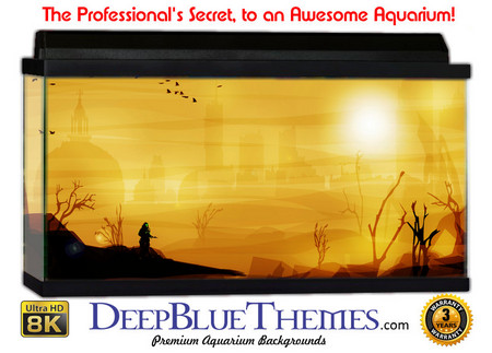 Buy Aquarium Background Fantasy Wasteland Aquarium Background