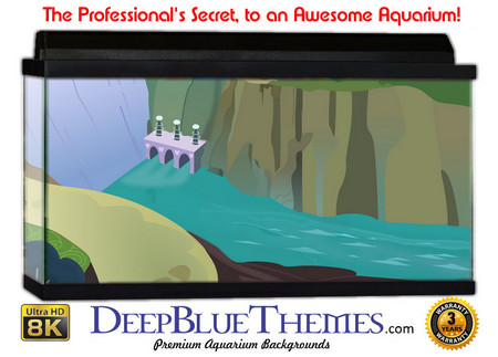 Buy Aquarium Background Flat Dam Aquarium Background