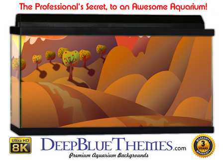 Buy Aquarium Background Flat Hills Aquarium Background