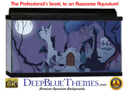 Buy Aquarium Background Flat Moon Aquarium Background
