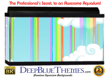 Buy Aquarium Background Flat Rainbow Aquarium Background