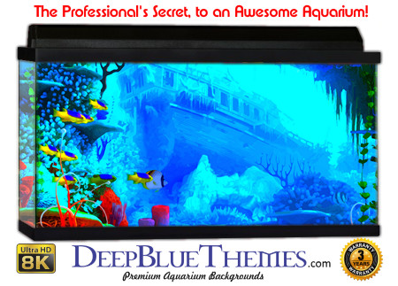 Buy Glo Fish Background Wreck Art Beautiful Aquarium Background
