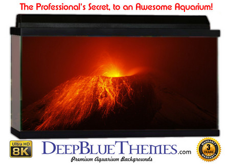 Buy Aquarium Background Lava Erupt Aquarium Background