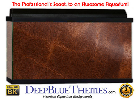 Buy Aquarium Background Leather Cognac Aquarium Background