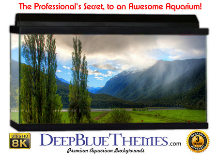 Buy Aquarium Background Mountains Clouds Aquarium Background