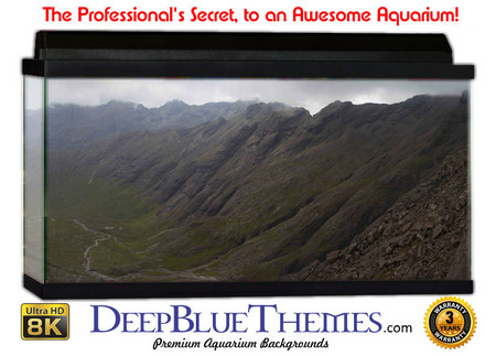 Buy Aquarium Background Mountains Isle Aquarium Background