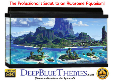 Buy Aquarium Background Otherworld Island Aquarium Background