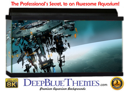 Buy Aquarium Background Otherworld Station Aquarium Background