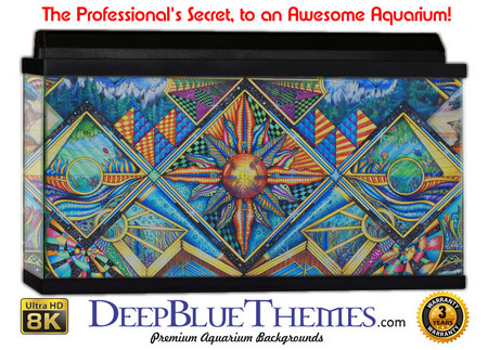 Buy Aquarium Background Psychedelic Garden Aquarium Background