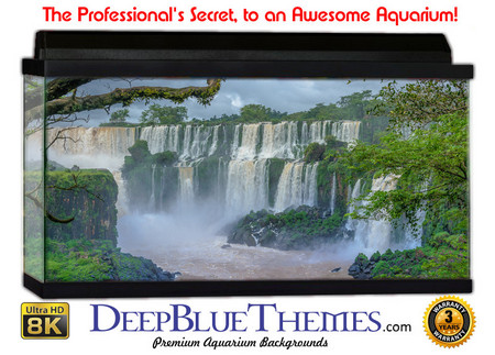 Buy Aquarium Background Rainforest Falls Aquarium Background