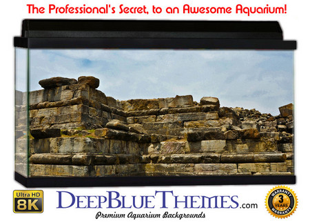 Buy Aquarium Background Ruins Layers Aquarium Background