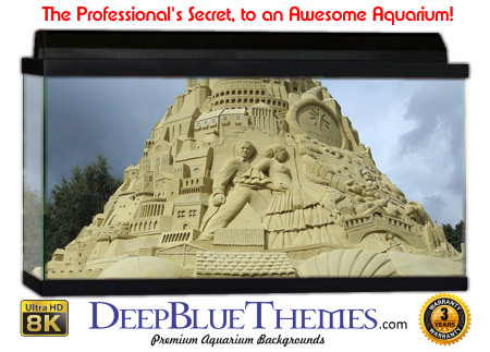 Buy Aquarium Background Sand Castle Aquarium Background