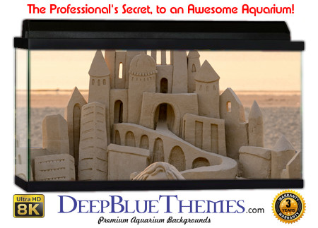 Buy Aquarium Background Sand Castlegirl Aquarium Background