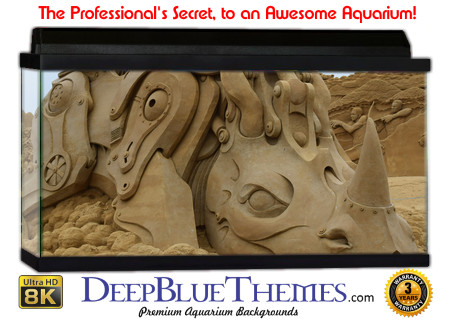 Buy Aquarium Background Sand Dino Aquarium Background