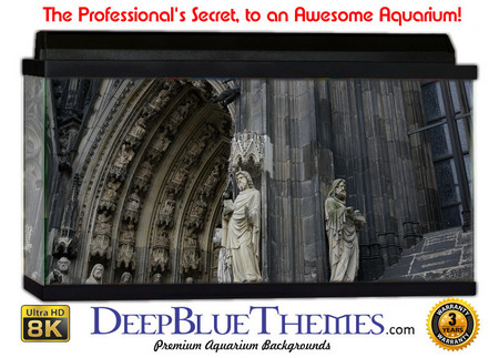 Buy Aquarium Background Statue Cathedral Aquarium Background
