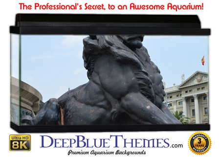 Buy Aquarium Background Statue Lion Aquarium Background