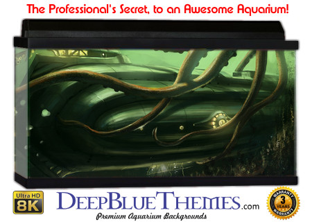 Buy Aquarium Background Unusual Kraken Aquarium Background