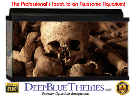 Buy Aquarium Background Unusual Skulls Aquarium Background