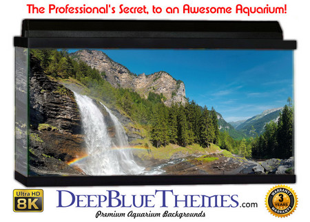 Buy Aquarium Background Waterfall Alps Aquarium Background