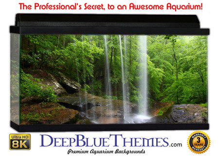 Buy Aquarium Background Waterfall Cliff Aquarium Background