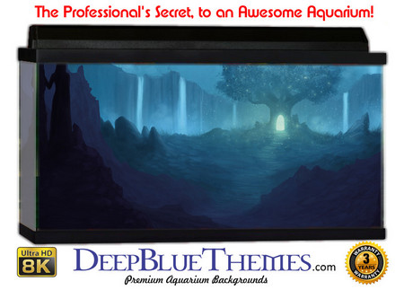 Buy Aquarium Background Waterfall Fantasy Aquarium Background