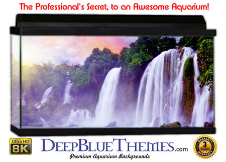 Buy Aquarium Background Waterfall Shine Aquarium Background