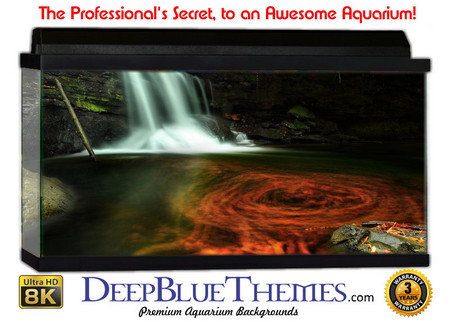 Buy Aquarium Background Waterfall Swirl Aquarium Background